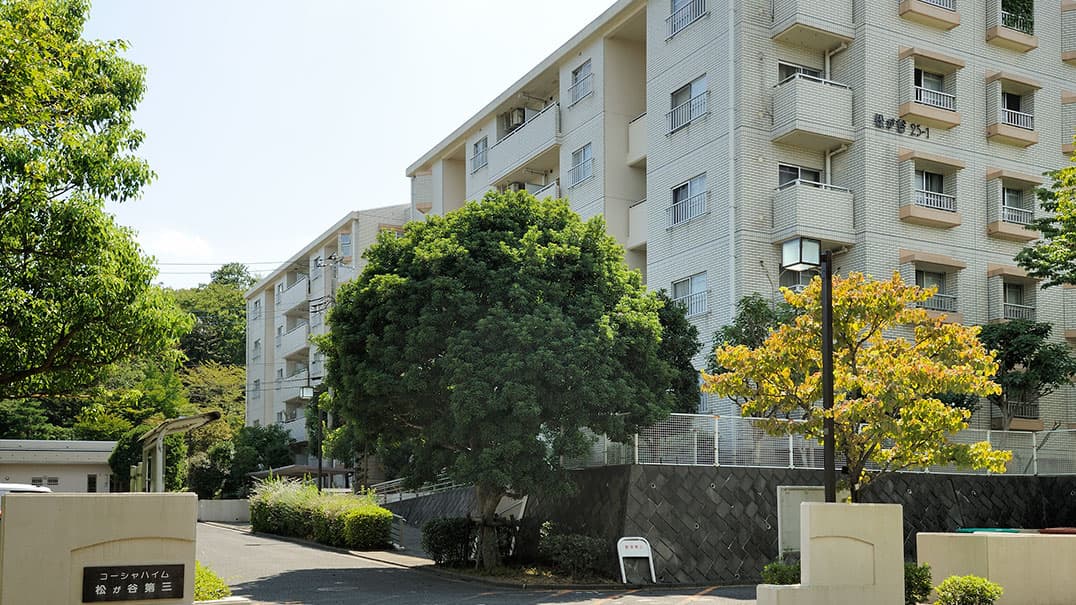 コーシャハイム松が谷第三の外観写真